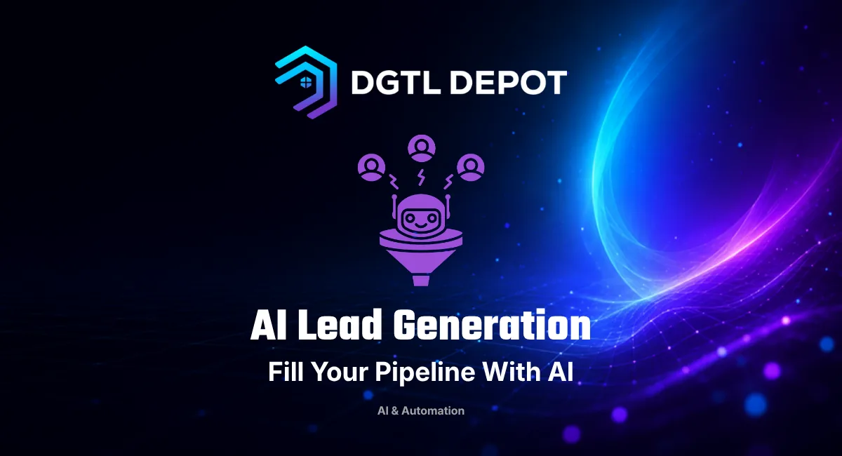 AI lead generation — how a small business fills its pipeline with AI, from DGTL Depot