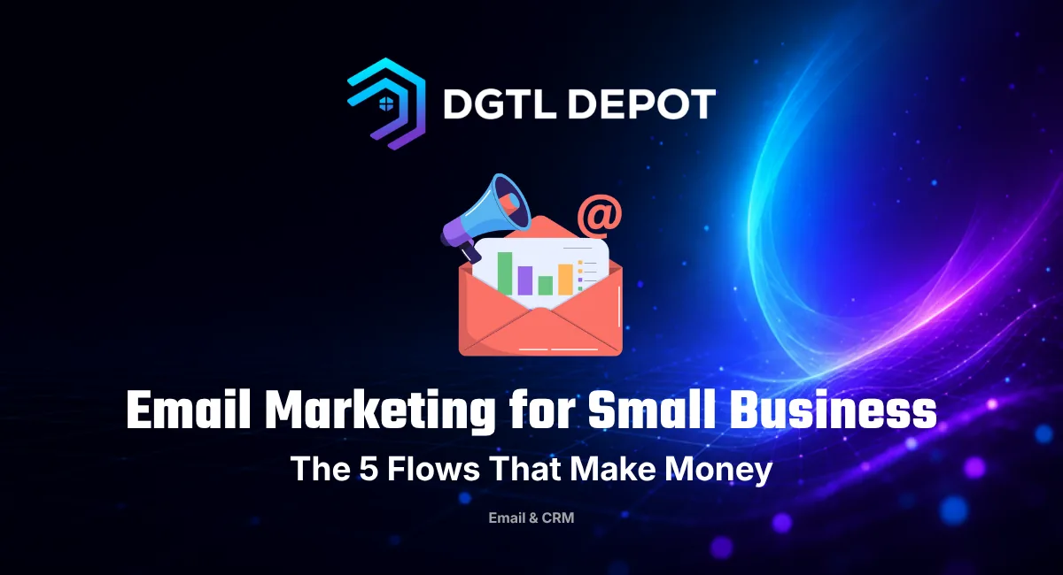 Email marketing for small business — the 5 automated flows that make money, by DGTL Depot