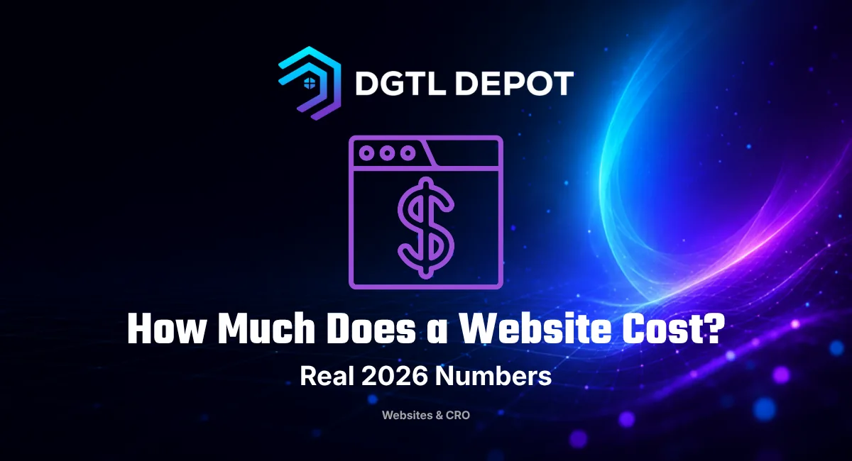 How much does a website cost — a small-business pricing guide by DGTL Depot