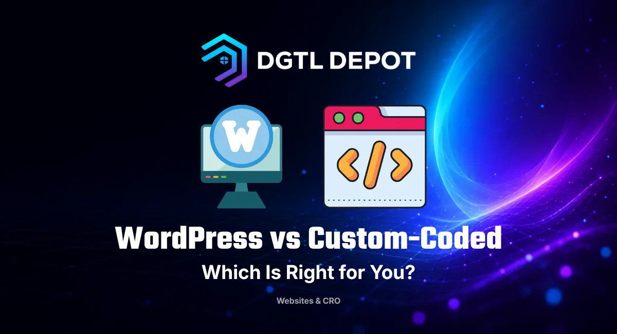 WordPress vs custom-coded web design — which website is right for your business