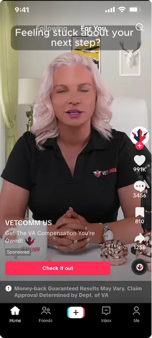 VetComm TikTok ad 1