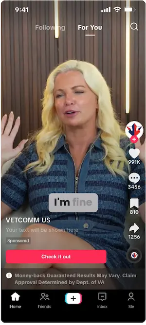 VetComm TikTok ad 4