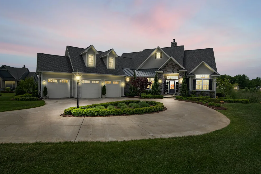 A modern home at dusk — your website is the foundation of your digital home